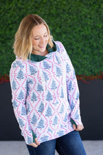 Load image into Gallery viewer, Hailey Pullover Hoodie - Candy Cane Lane
