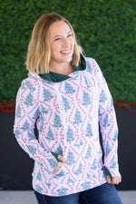 Load image into Gallery viewer, Hailey Pullover Hoodie - Candy Cane Lane
