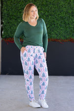 Load image into Gallery viewer, Classic Joggers - Candy Cane Lane
