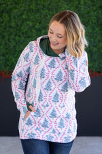 Load image into Gallery viewer, Hailey Pullover Hoodie - Candy Cane Lane
