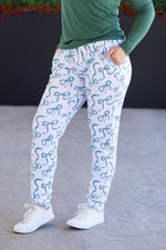 Load image into Gallery viewer, Classic Joggers - Green Ribbons
