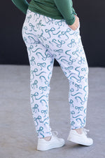 Load image into Gallery viewer, Classic Joggers - Green Ribbons
