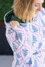 Load image into Gallery viewer, Hailey Pullover Hoodie - Candy Cane Lane
