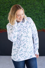 Load image into Gallery viewer, Ashley Hoodie - Green Ribbons
