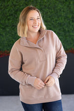Load image into Gallery viewer, Jesse Vintage Wash Snap Pullover - Tan
