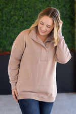 Load image into Gallery viewer, Jesse Vintage Wash Snap Pullover - Tan
