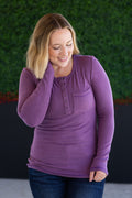 SALE! Georgia Long Sleeve Top - Purple