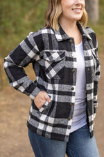 Load image into Gallery viewer, Norah Plaid Shacket - Classic Black and White
