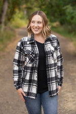 Load image into Gallery viewer, Norah Plaid Shacket - White and Black
