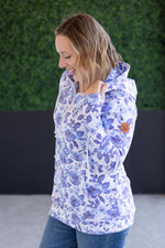 Load image into Gallery viewer, HalfZip Hoodie - Sapphire Floral
