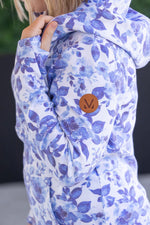Load image into Gallery viewer, HalfZip Hoodie - Sapphire Floral
