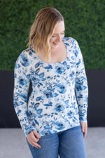 Load image into Gallery viewer, Alyssa Long Sleeve Top - Sapphire Floral

