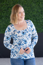 Load image into Gallery viewer, Alyssa Long Sleeve Top - Sapphire Floral
