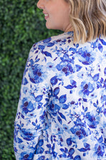 Load image into Gallery viewer, Classic Cardigan - Sapphire Floral
