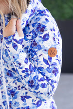 Load image into Gallery viewer, Soft Funnel Neck - Sapphire Floral
