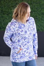 Load image into Gallery viewer, HalfZip Hoodie - Sapphire Floral
