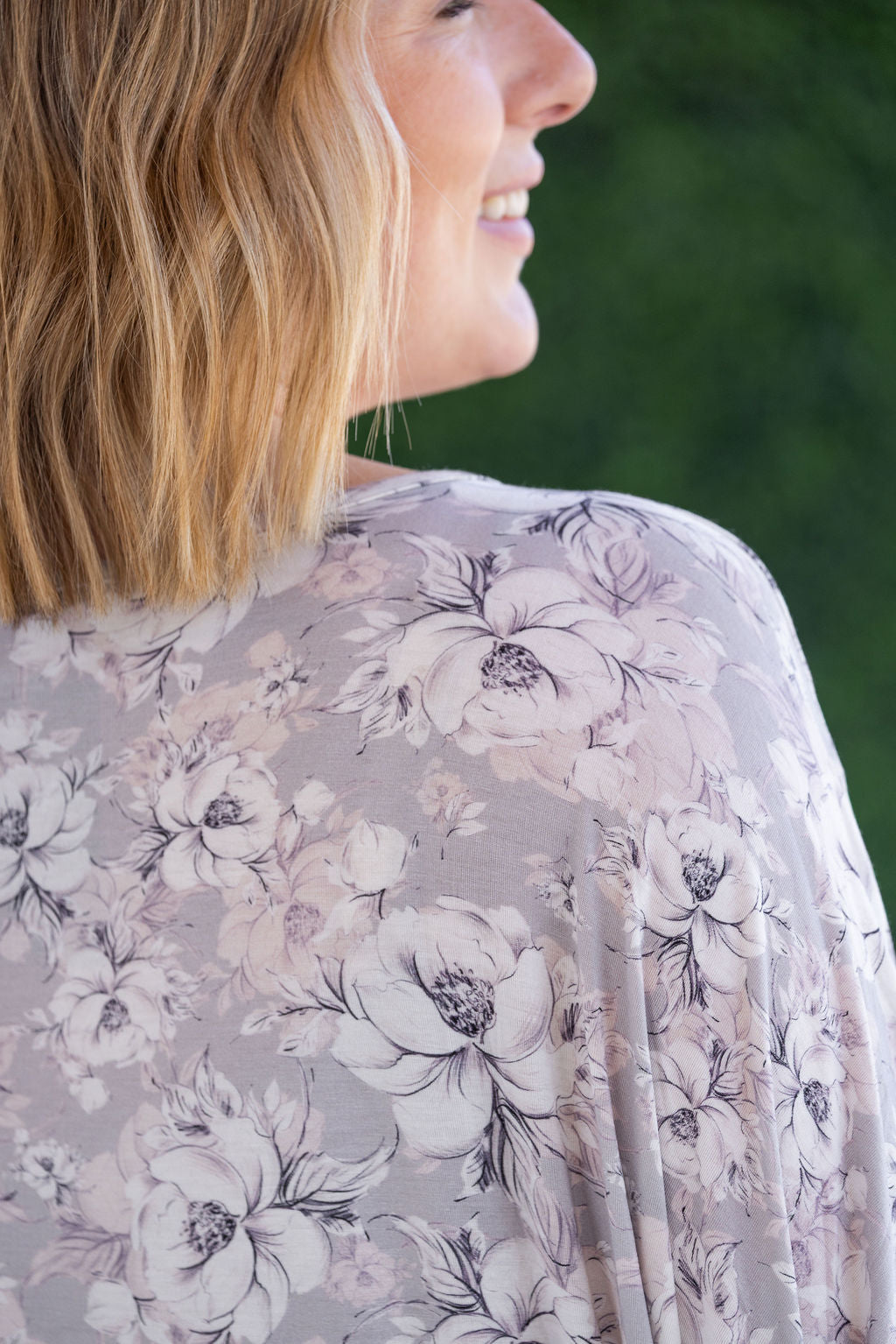 SALE! Darcy Dolman - Vintage Grey Floral