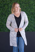 SALE! Classic Cardigan - Vintage Grey Floral