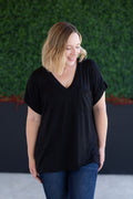 SALE! Sierra Pocket Top - Black