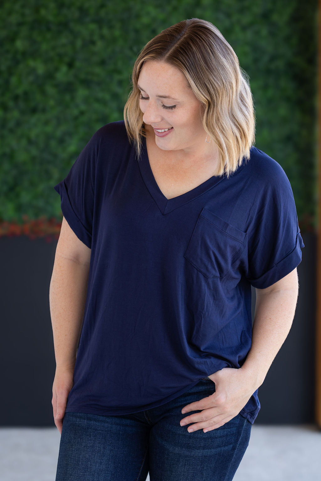 SALE! Sierra Pocket Top - Navy