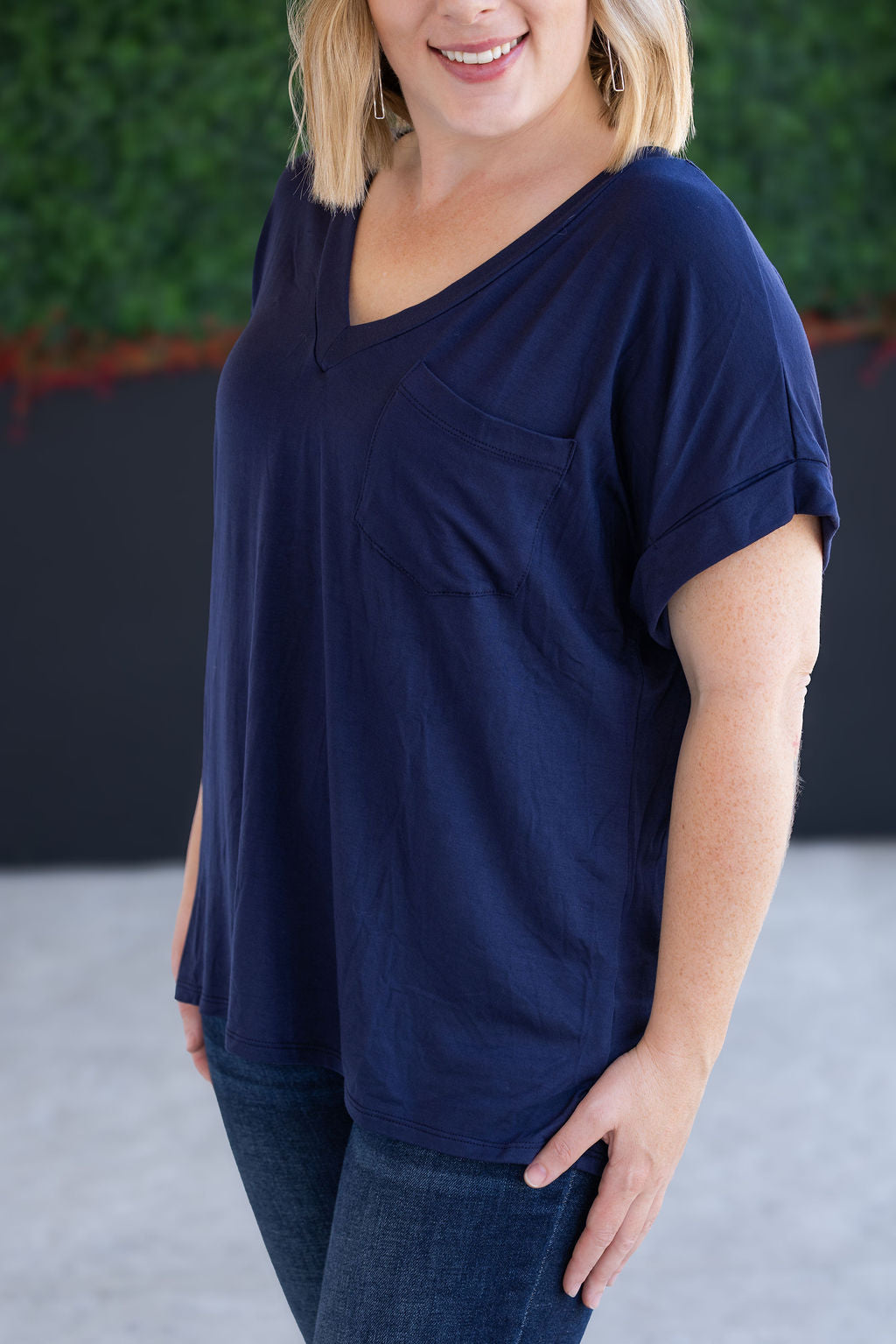SALE! Sierra Pocket Top - Navy