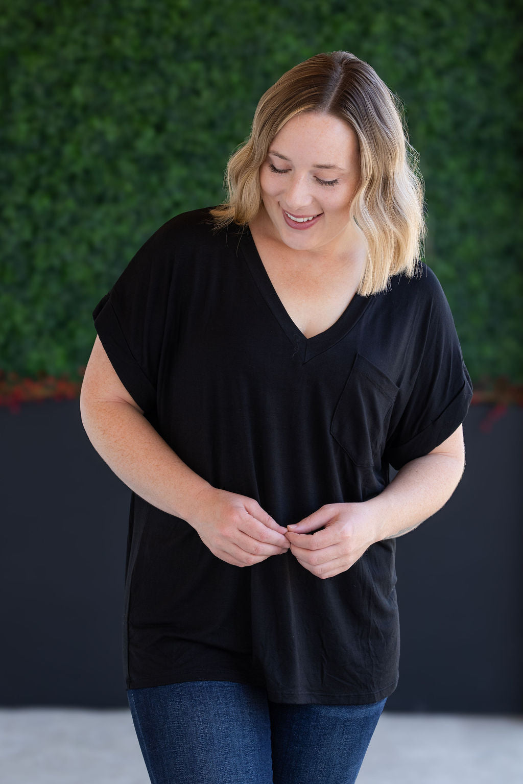SALE! Sierra Pocket Top - Black