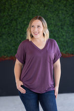 Load image into Gallery viewer, SALE! Sierra Pocket Top - Plum
