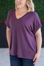Load image into Gallery viewer, SALE! Sierra Pocket Top - Plum

