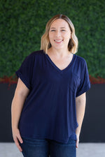 Load image into Gallery viewer, Sierra Pocket Top - Navy
