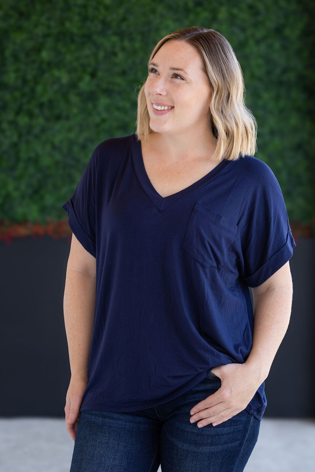 SALE! Sierra Pocket Top - Navy