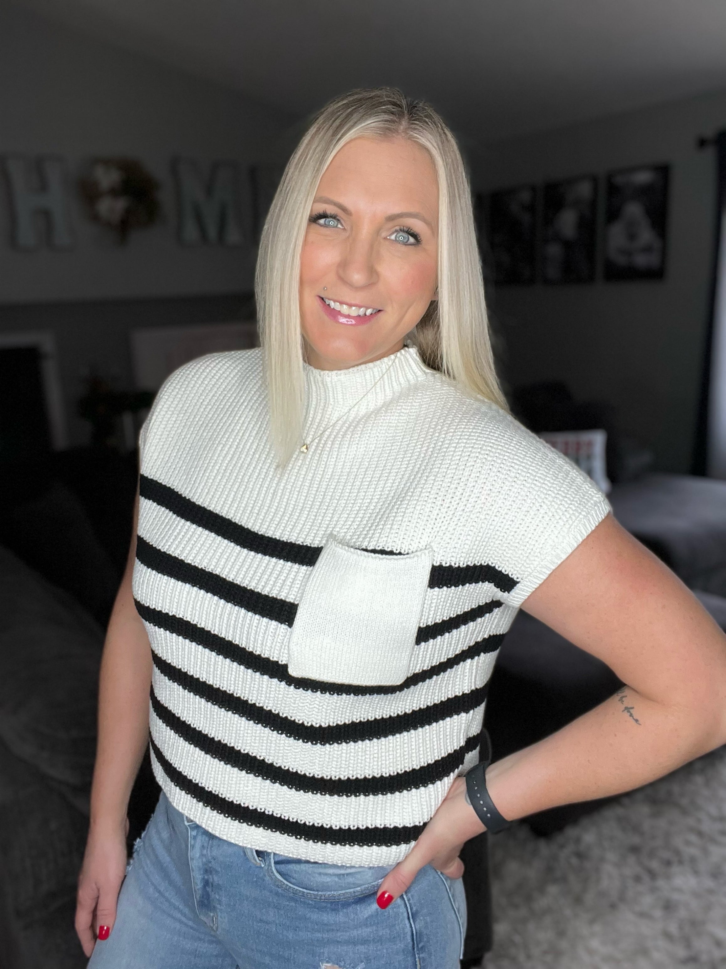 Established Sweater Top In Ivory