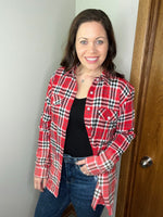 Load image into Gallery viewer, Pair This Flannel In Red/White
