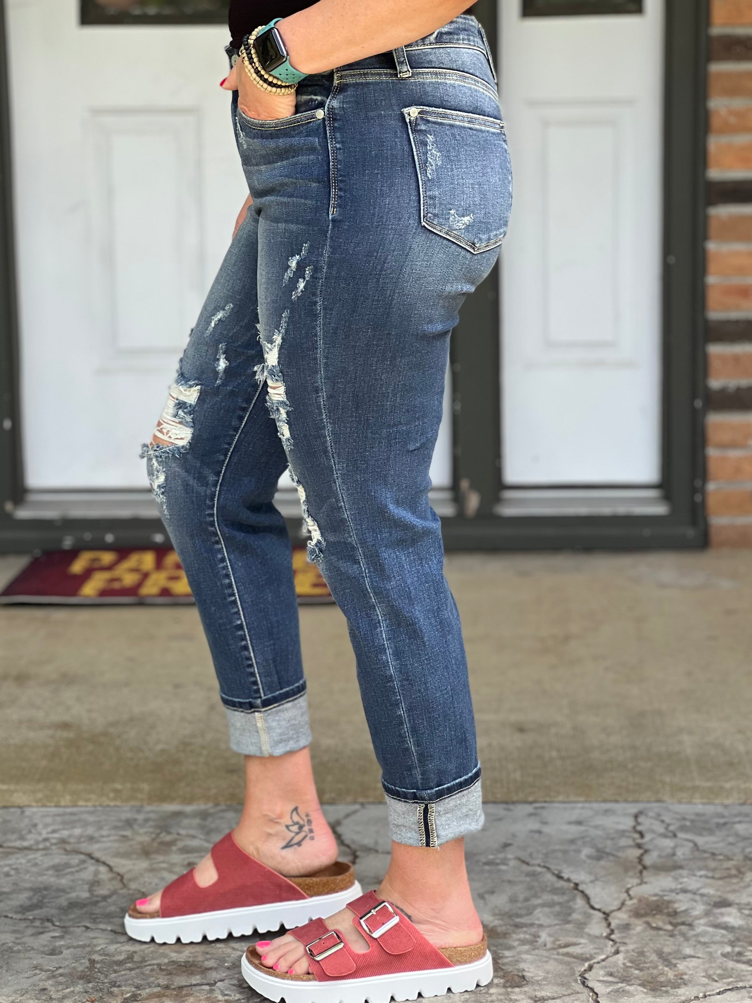 The Wren Boyfriend Jeans by Judy Blue