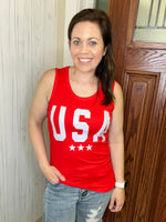 Load image into Gallery viewer, Ava USA Tank in Red
