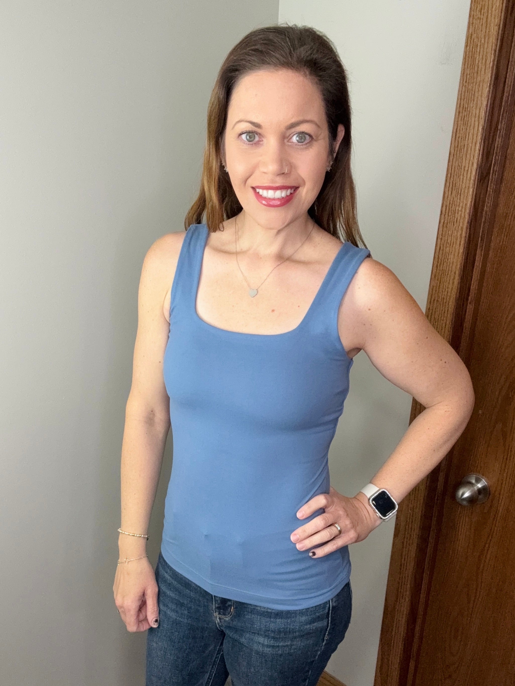 Back To Basics Tank In Blue