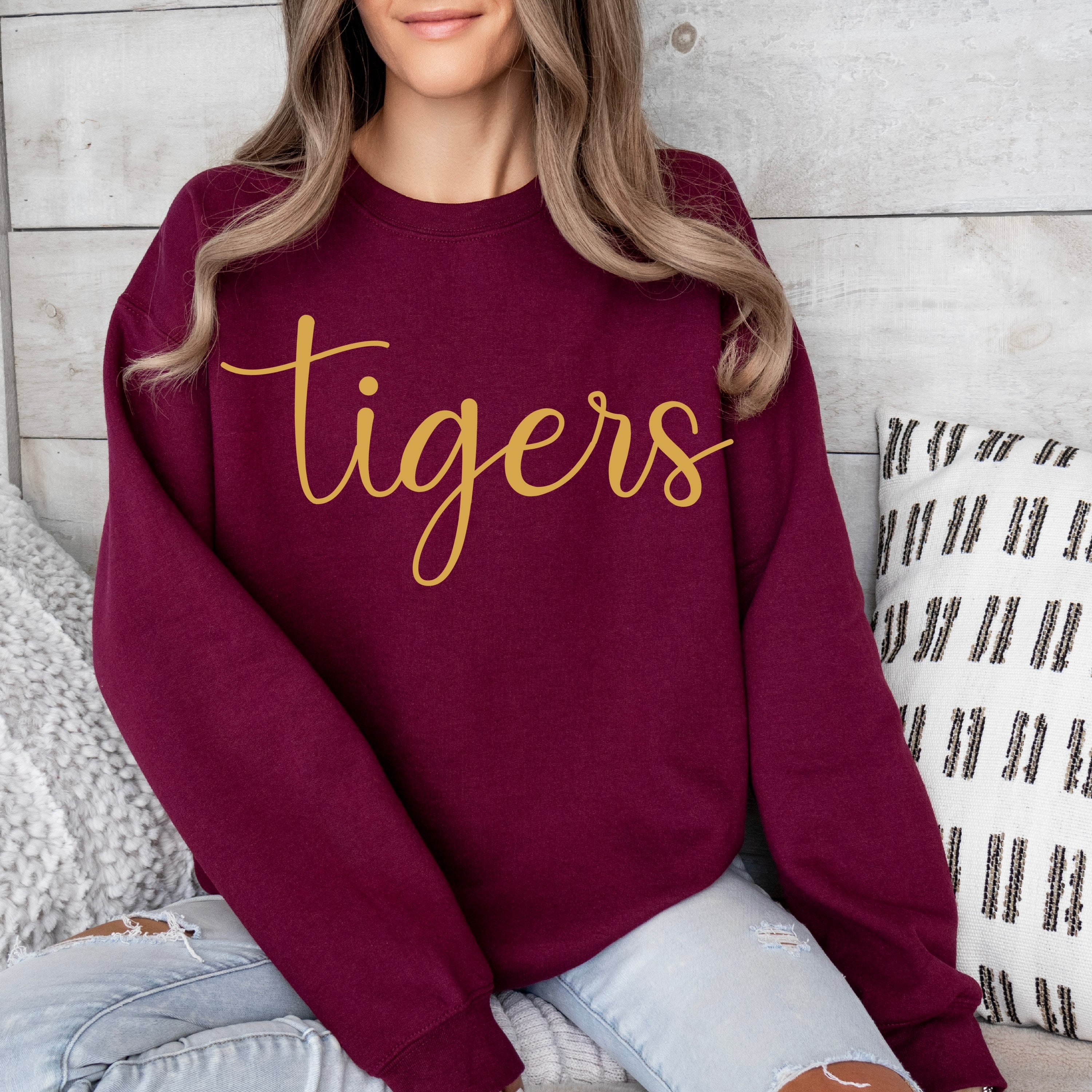 Tigers In Gold Pullover