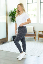 Load image into Gallery viewer, Athleisure Leggings - Charcoal Camo

