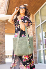 Load image into Gallery viewer, Classic Woven Bag - Olive

