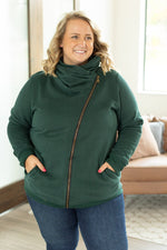 Load image into Gallery viewer, Quinn ZipUp Cowl - Evergreen
