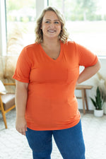 Load image into Gallery viewer, Sophie Pocket Tee - Pumpkin
