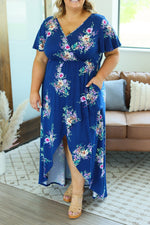 Load image into Gallery viewer, Harley High-Lo Dress - Blue Floral
