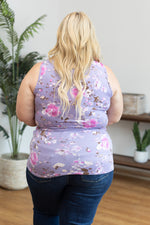 Load image into Gallery viewer, Luxe Crew Tank - Lavender Floral
