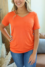 Load image into Gallery viewer, Sophie Pocket Tee - Pumpkin
