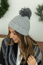 Load image into Gallery viewer, Heathered Gray Beanie
