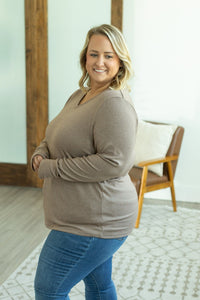 Leah Long Sleeve Top - Mocha