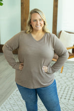 Load image into Gallery viewer, Leah Long Sleeve Top - Mocha
