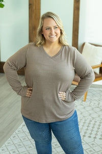 Leah Long Sleeve Top - Mocha