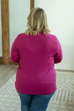 Load image into Gallery viewer, Leah Long Sleeve Top - Magenta
