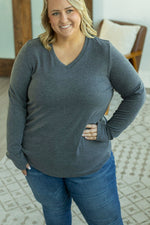 Load image into Gallery viewer, Leah Long Sleeve Top - Charcoal
