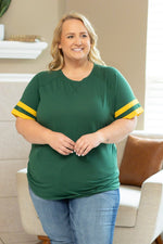 Load image into Gallery viewer, Kylie Tee - Green Bay Green and Yellow
